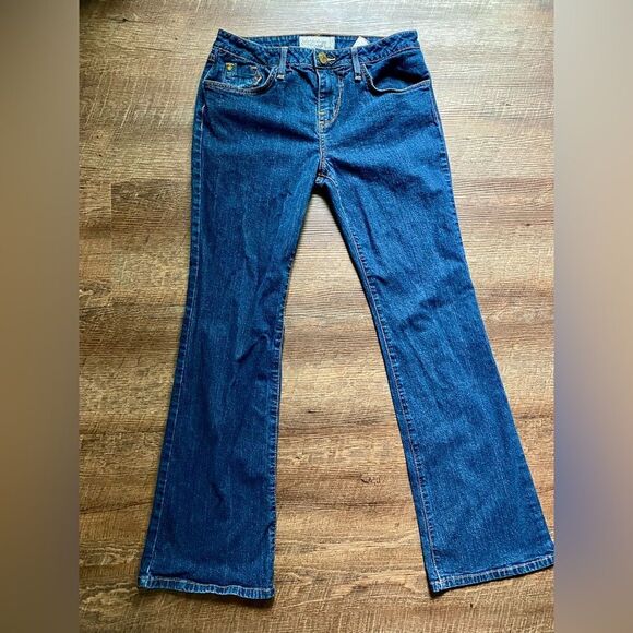 BABY PHAT vintage Y2K Dark Blue flare jeans juniors denim silver label sz 11 EUC - Picture 13 of 16